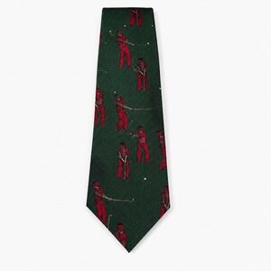 Je Suis Vintage Golf Tie Made in USA Silk Neck Tie